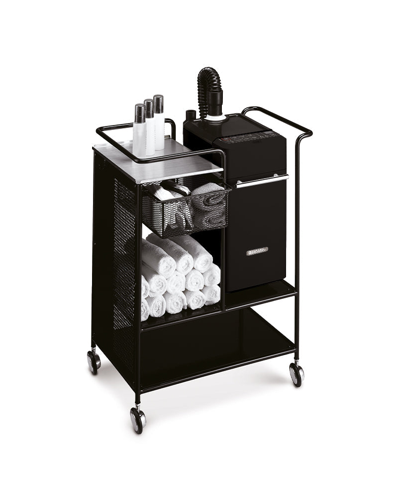 Sort hårdamper til frisørsaloner